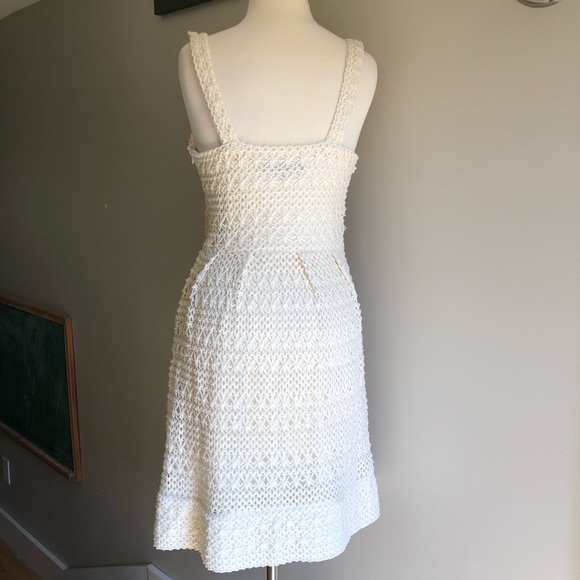 Eva Franco Boho Crochet Sun Dress size 8 cream - Picture 5 of 11